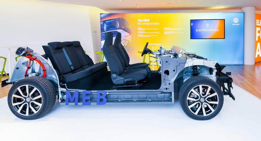 VW’s MEB Modular Electric Matrix Unveiled As The MQB For EVs