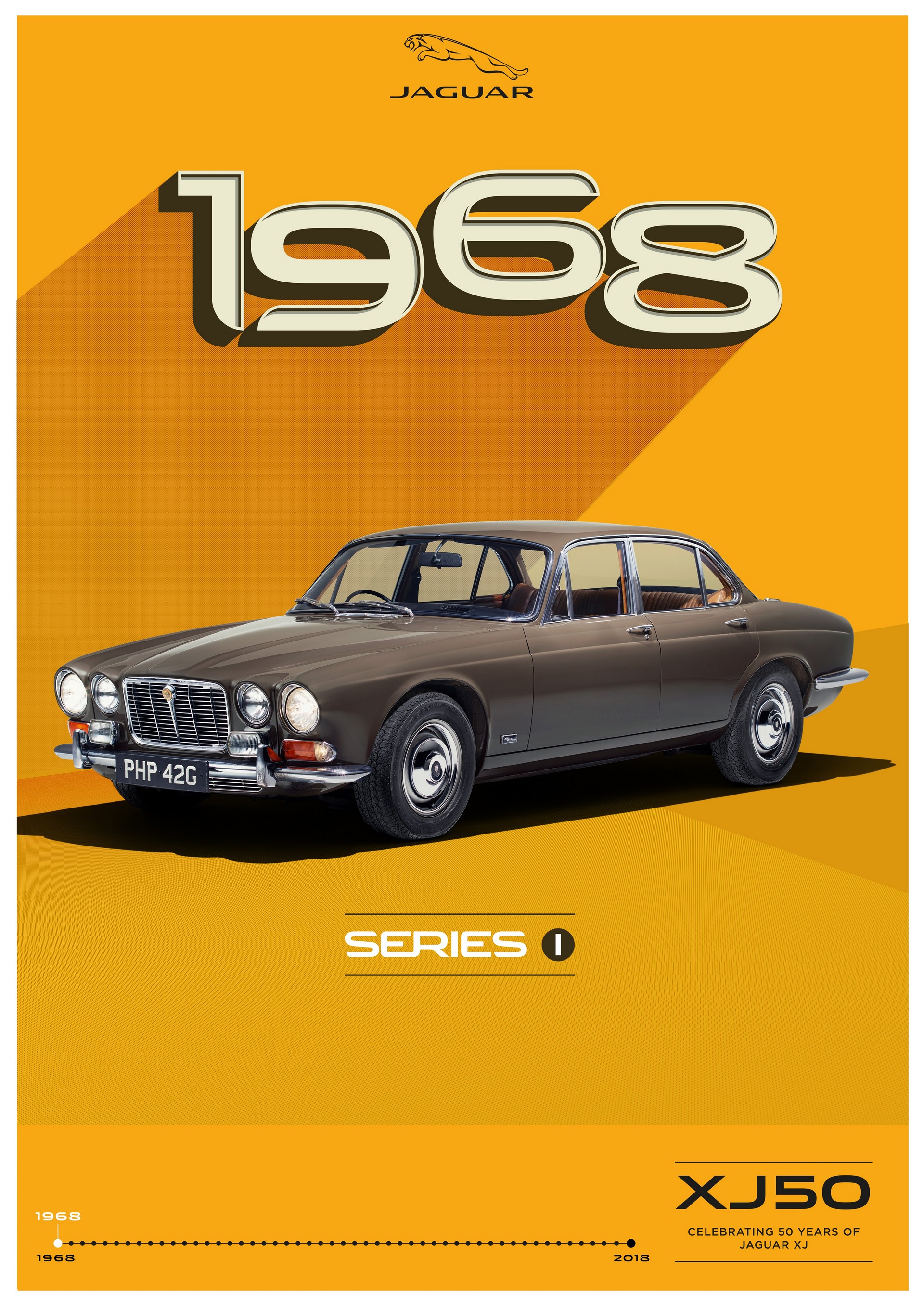 Jag_XJ_1968_Poster_250418 Eight Generations Of Jaguar XJs Will Travel To Paris To Celebrate The Model’s 50th Anniversary