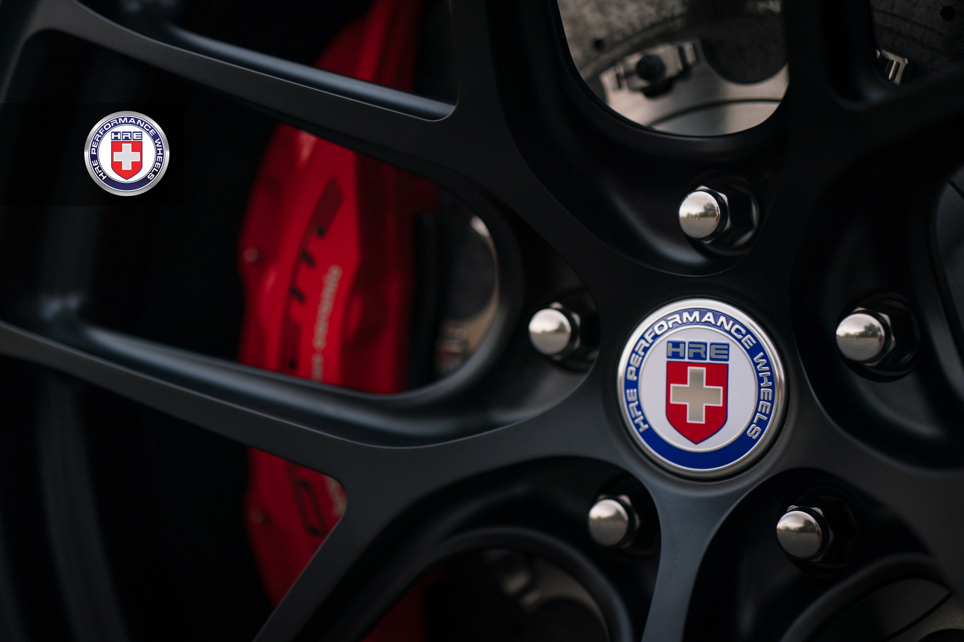 hre-corvette-zr1-red-4 Long Beach Red Corvette ZR1 Puts On Satin Black Wheels For Sunset Pose