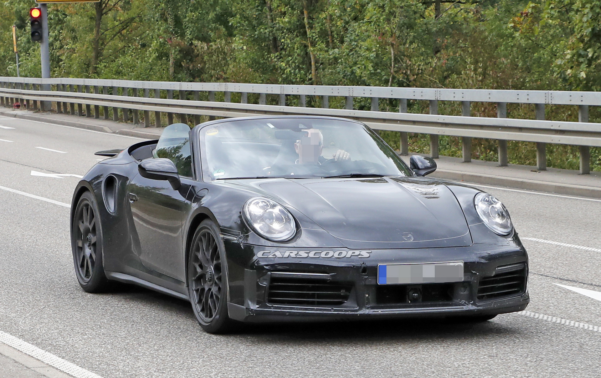 porsche-911-turbo-cabrio-top-down-spy-3 2020 Porsche 911 Turbo Cabrio Kisses Summer Goodbye With Top Down