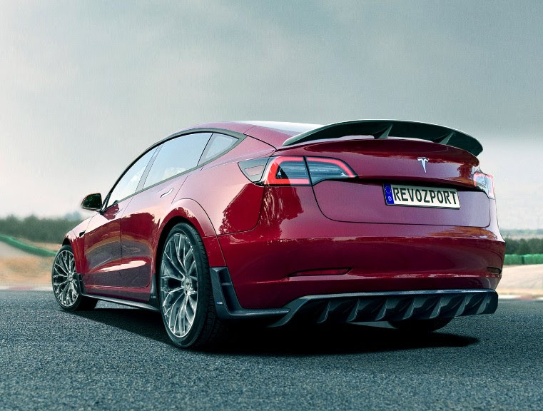 RevoZport-R-Zentric-Model-3R-5 RevoZport-Tuned Tesla Model 3 Performance Looks Ready For Track Action
