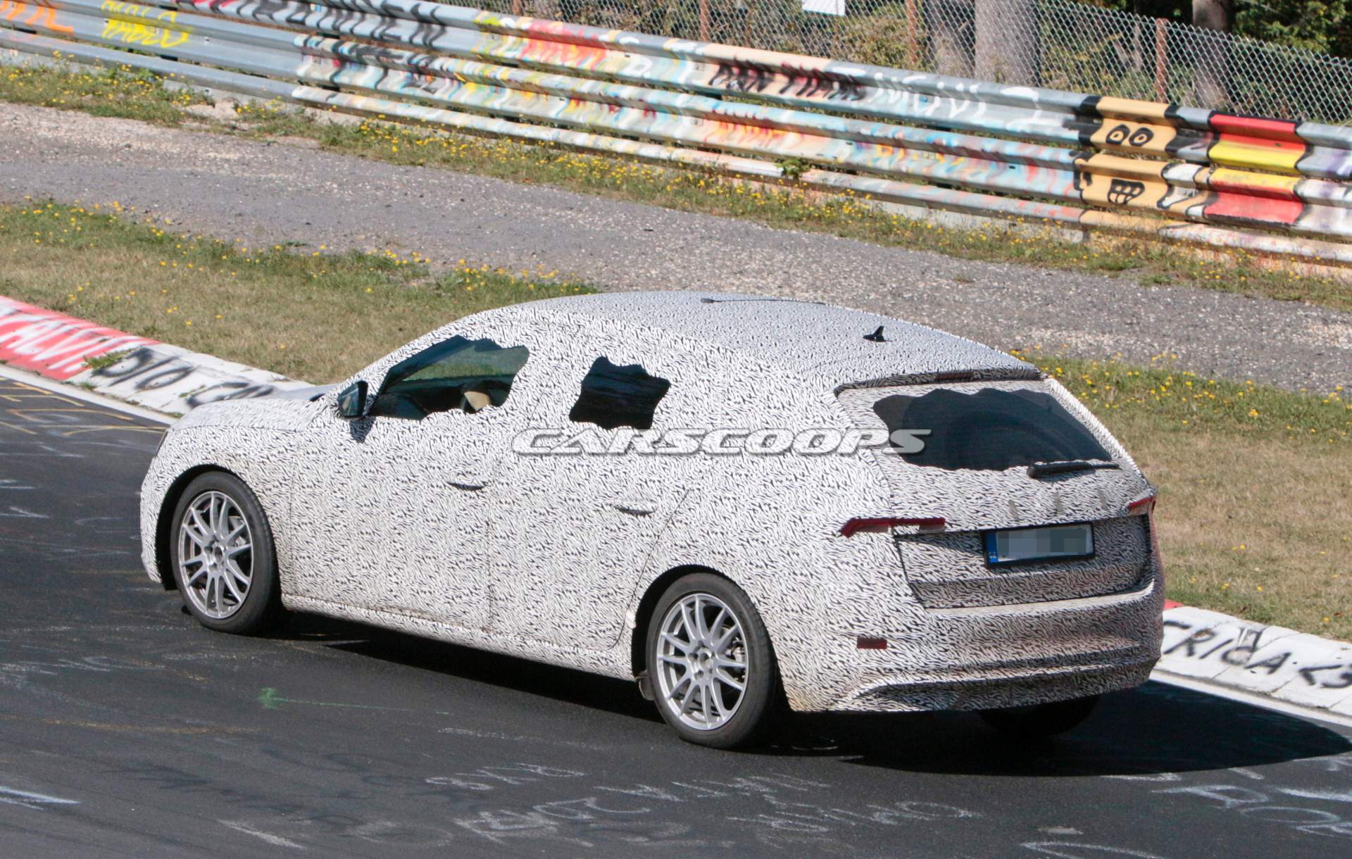 2019-Skoda-Rapid-Spaceback-spy-shots-45 2019 Skoda Rapid Spaceback Makes Spy Debut At The Nürburgring
