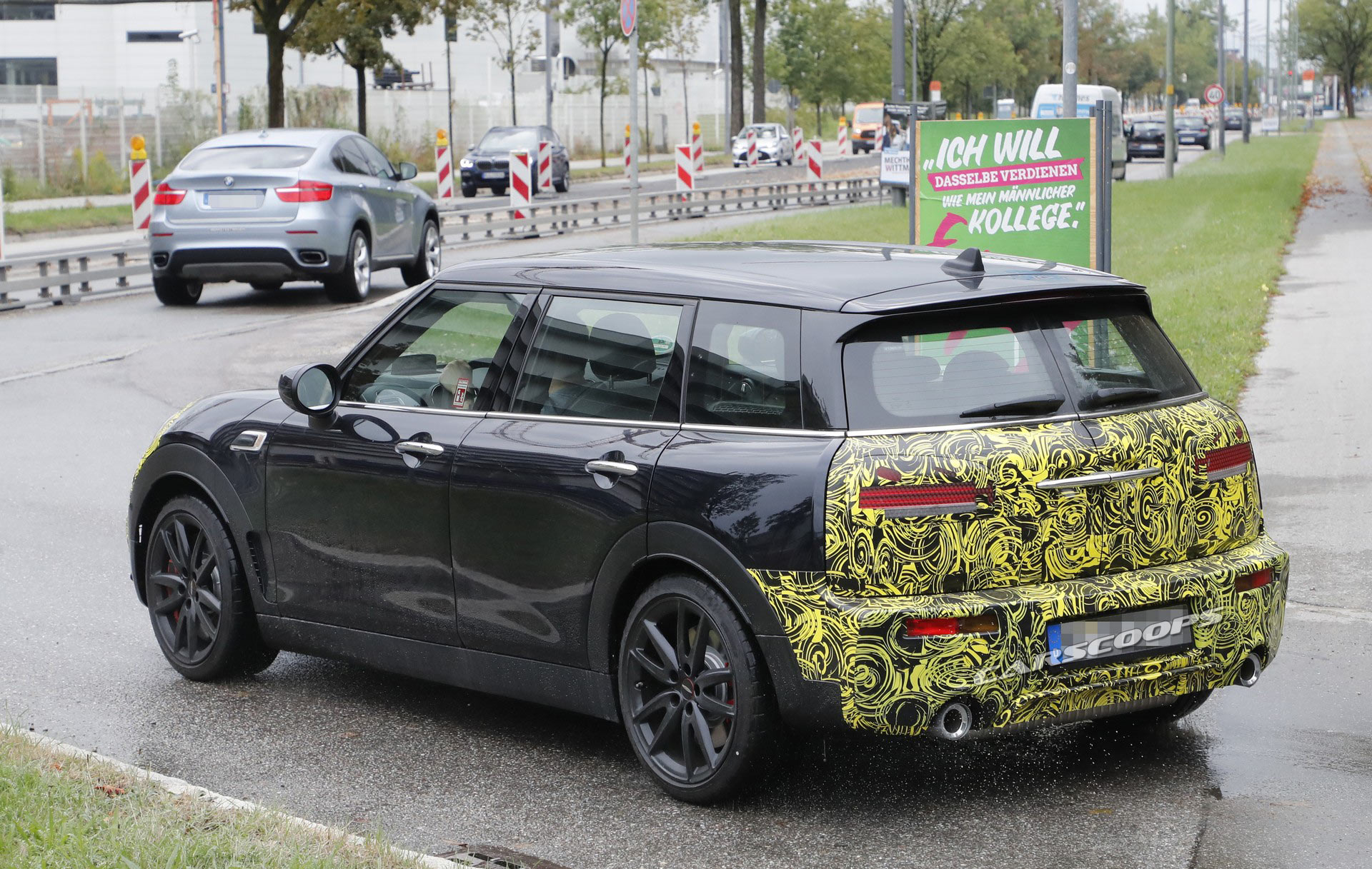 MINI-Clubman-JCW-Spy-8 Facelifted MINI Clubman JCW Caught Testing Alongside The Toyota Supra