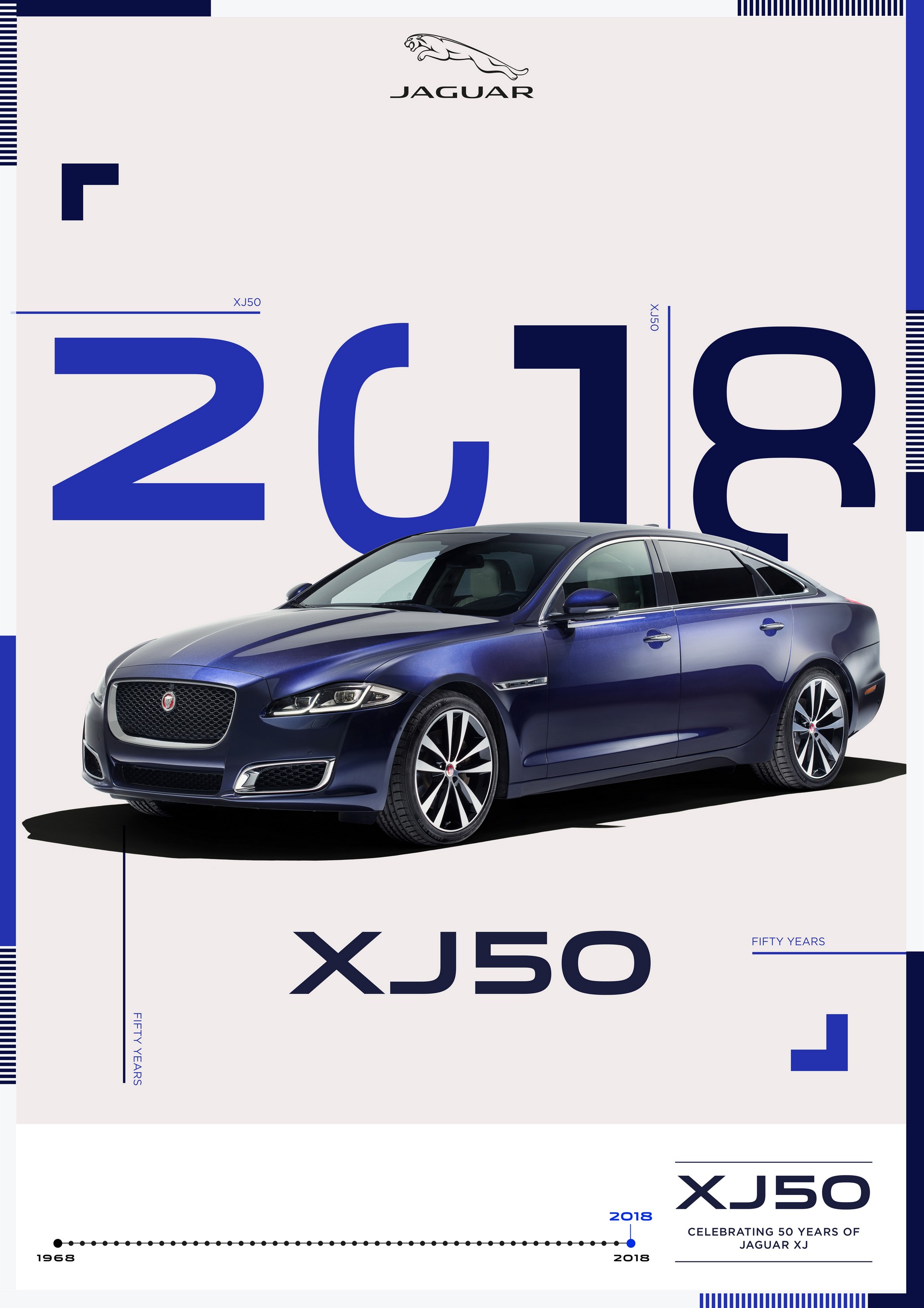 Jag_XJ_2018_Poster_250418 Eight Generations Of Jaguar XJs Will Travel To Paris To Celebrate The Model’s 50th Anniversary