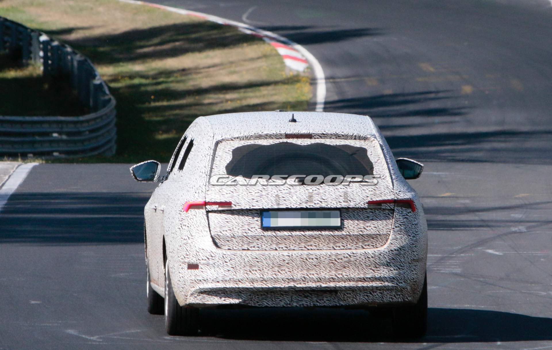 2019-Skoda-Rapid-Spaceback-spy-shots-48 2019 Skoda Rapid Spaceback Makes Spy Debut At The Nürburgring