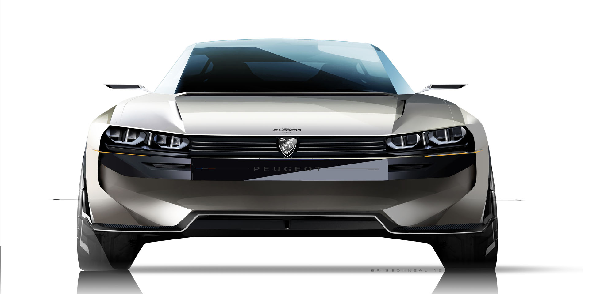 PEUGEOT_e-LEGEND_1809STYP716 Peugeot e-Legend Concept Takes Retro Design Into The Future In Paris