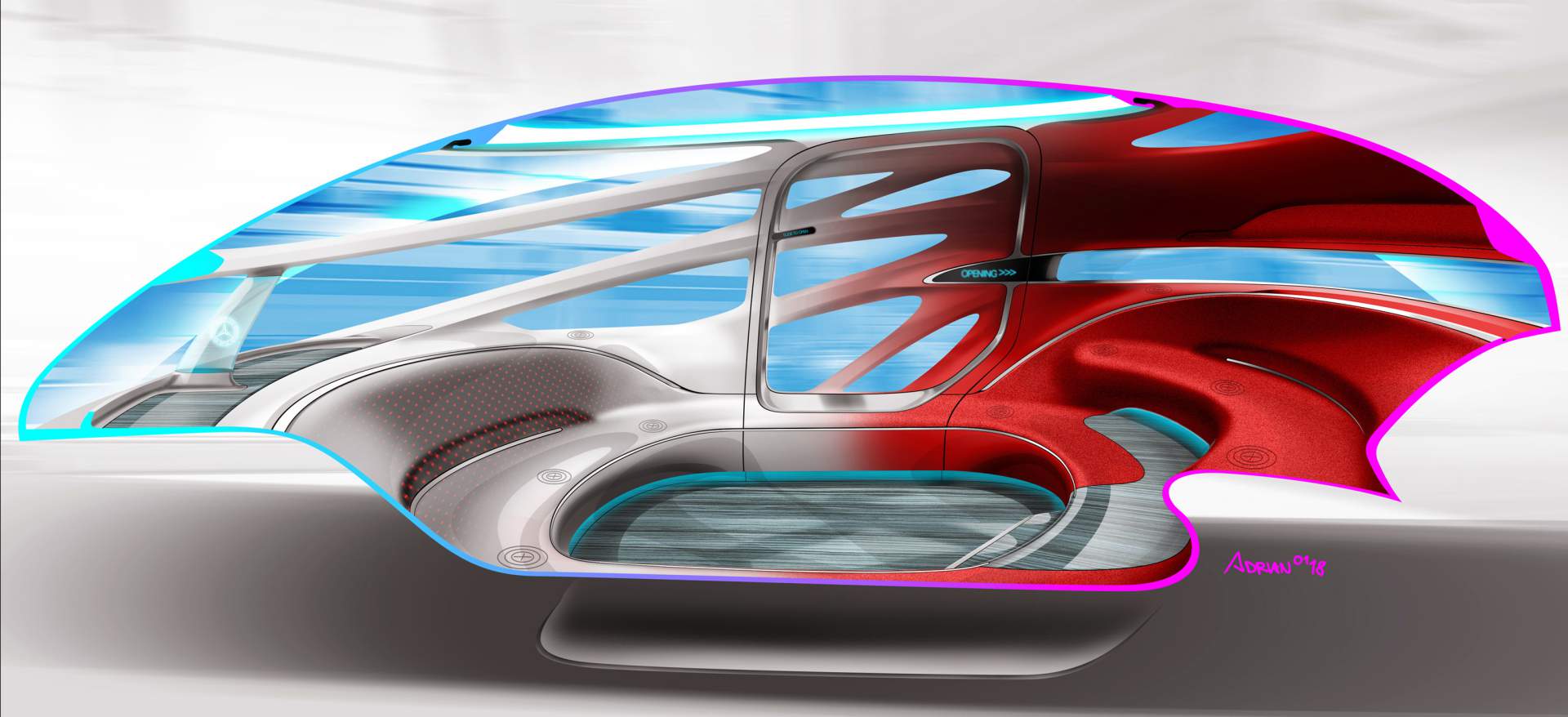 Mercedes-Benz Vans Vision URBANETIC DesignskizzeMercedes-Benz Vans Vision URBANETIC Design Sketch Mercedes-Benz Vision Urbanetic Is The Swiss Army Knife Of Autopods (Live Images)