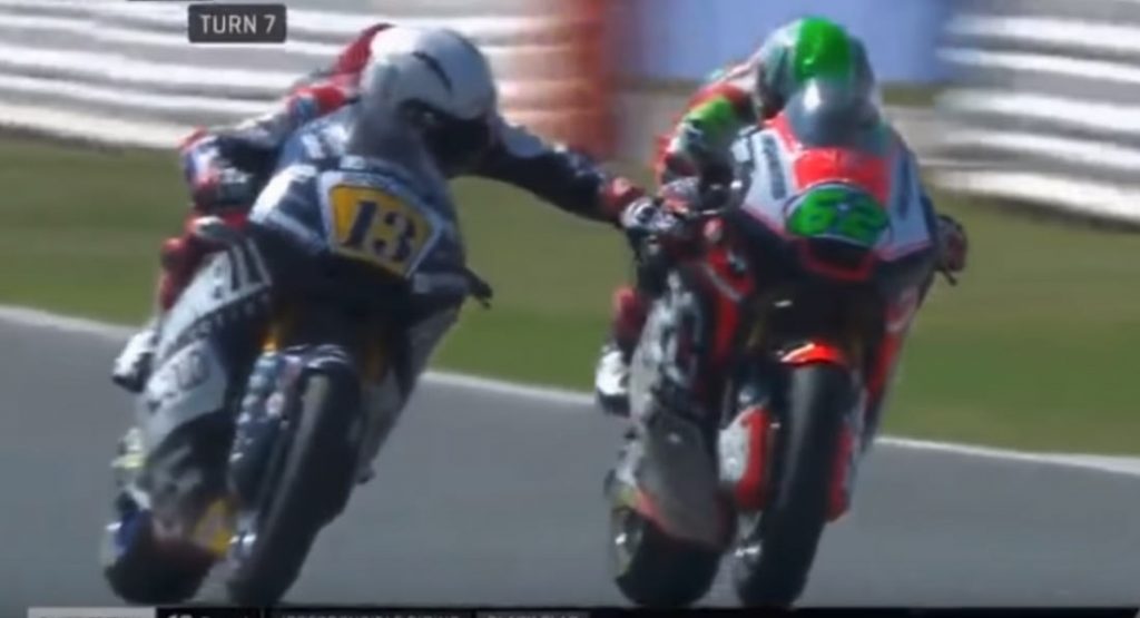  Moto2 Rider Banned For Two Races After Grabbing Rival’s Brake Lever