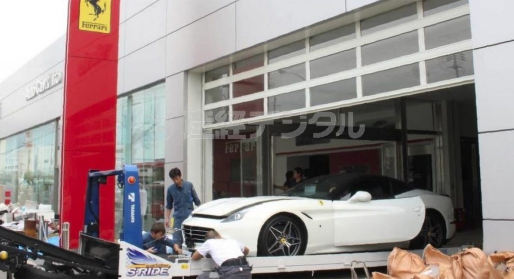 Typhoon Jebi Destroys 51 Ferraris At Japanese Dealership
