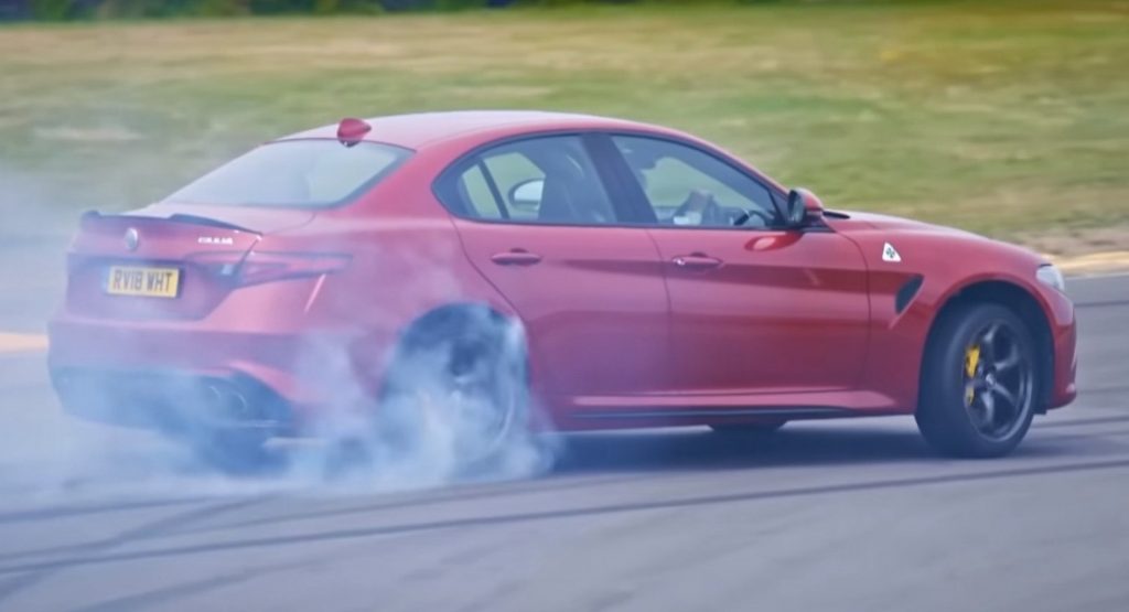  Fifth Gear Goes Drifting With The Alfa Romeo Giulia QV And Mercedes-AMG C63