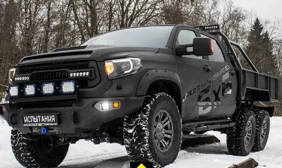 Line-X-MSK-6x6-Toyota-Tundra Chevy Silverado Goes To Czech Republic, Returns As The Brutal Bureko 6×6