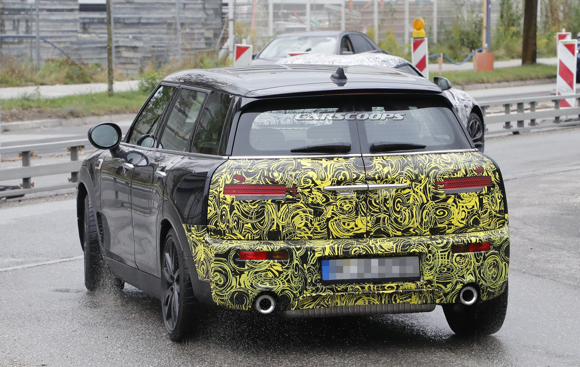 MINI-Clubman-JCW-Spy-11 Facelifted MINI Clubman JCW Caught Testing Alongside The Toyota Supra