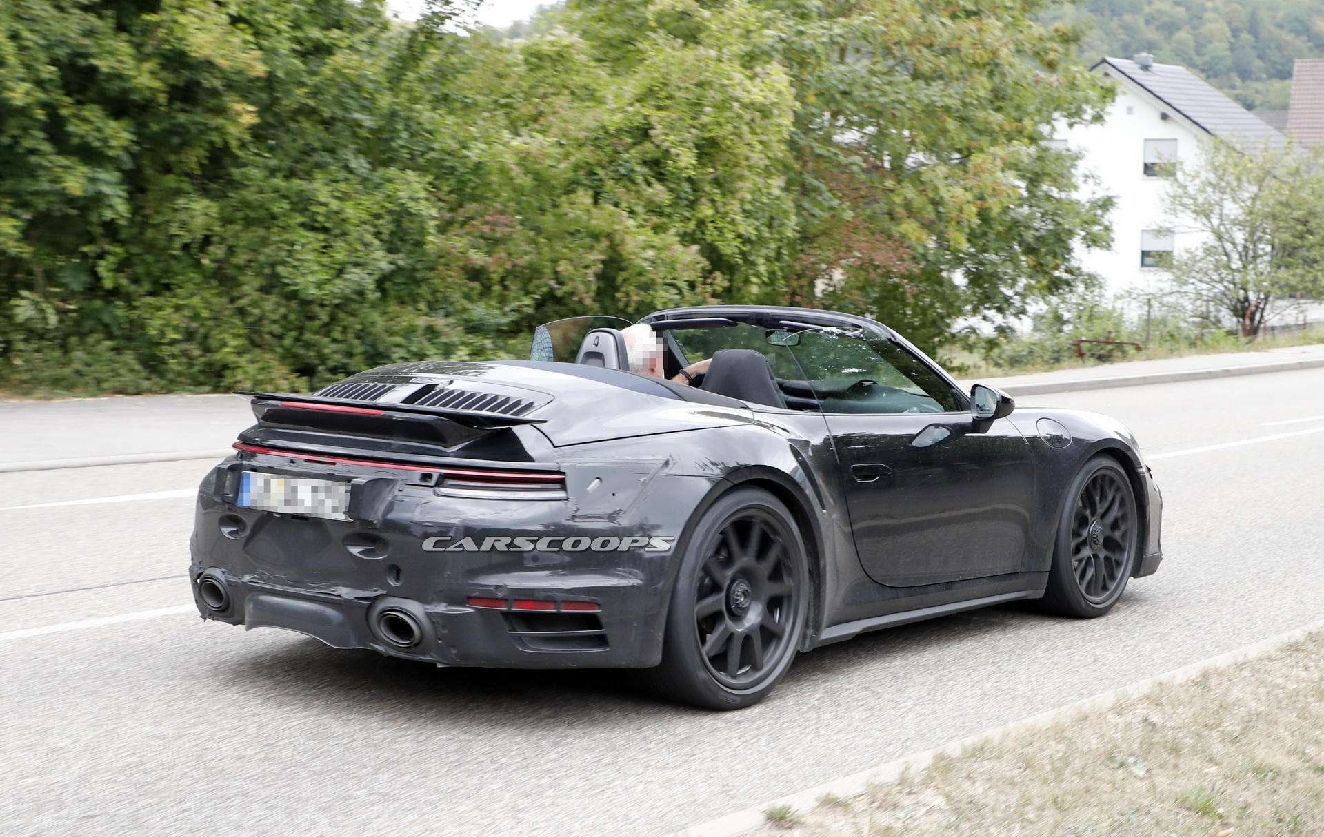 porsche-911-turbo-cabrio-top-down-spy-9 2020 Porsche 911 Turbo Cabrio Kisses Summer Goodbye With Top Down