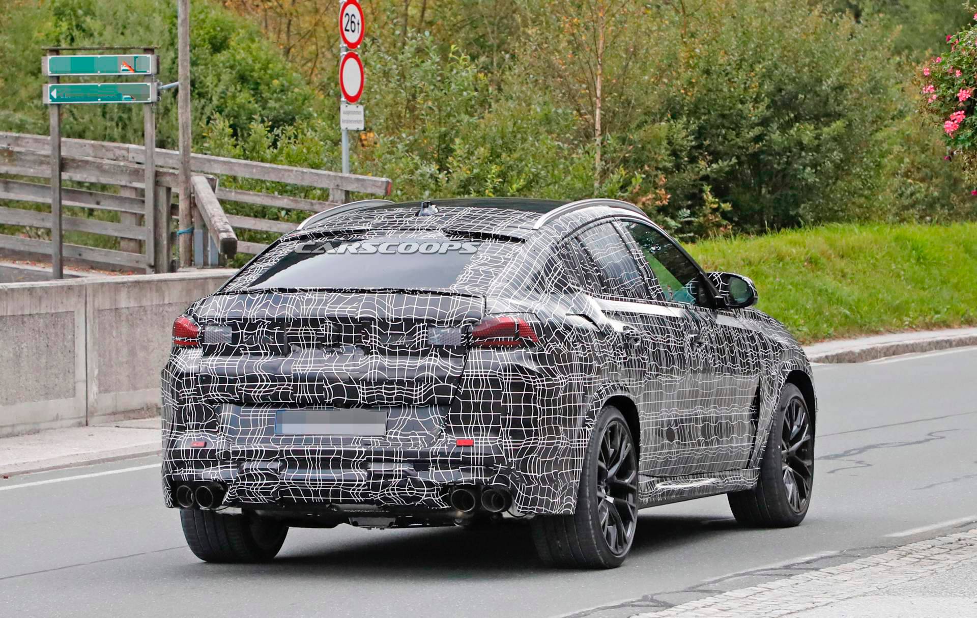 2020-BMW-X6-M-spy-shots-22 Upcoming BMW X6M Flexes Its Muscles In Public For The First Time
