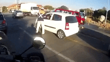 Motorbike Rider Stops Smash And Grab Heist In South Africa | Carscoops