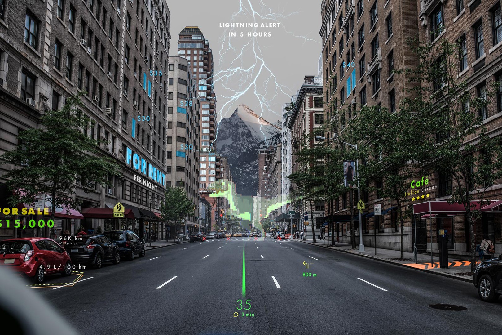 WayRay HUD-1 Porsche’s Augmented Reality HUD Could Show The Ideal Racing Line And ‘Ghost’ Cars