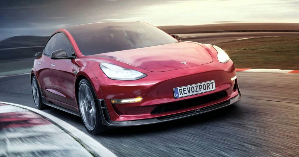 RevoZport-Tuned Tesla Model 3 Performance Looks Ready For Track Action