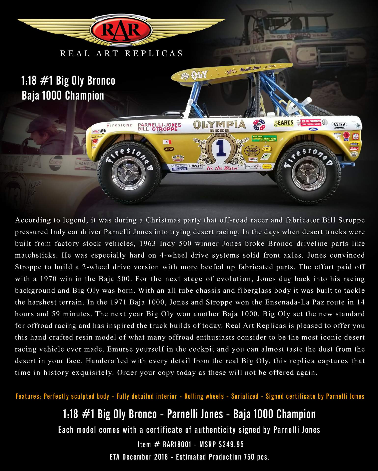 Big-Oly-Bronco-back-flyer Legendary Big Oly Bronco Returns As Painstakingly Accurate Scale Model