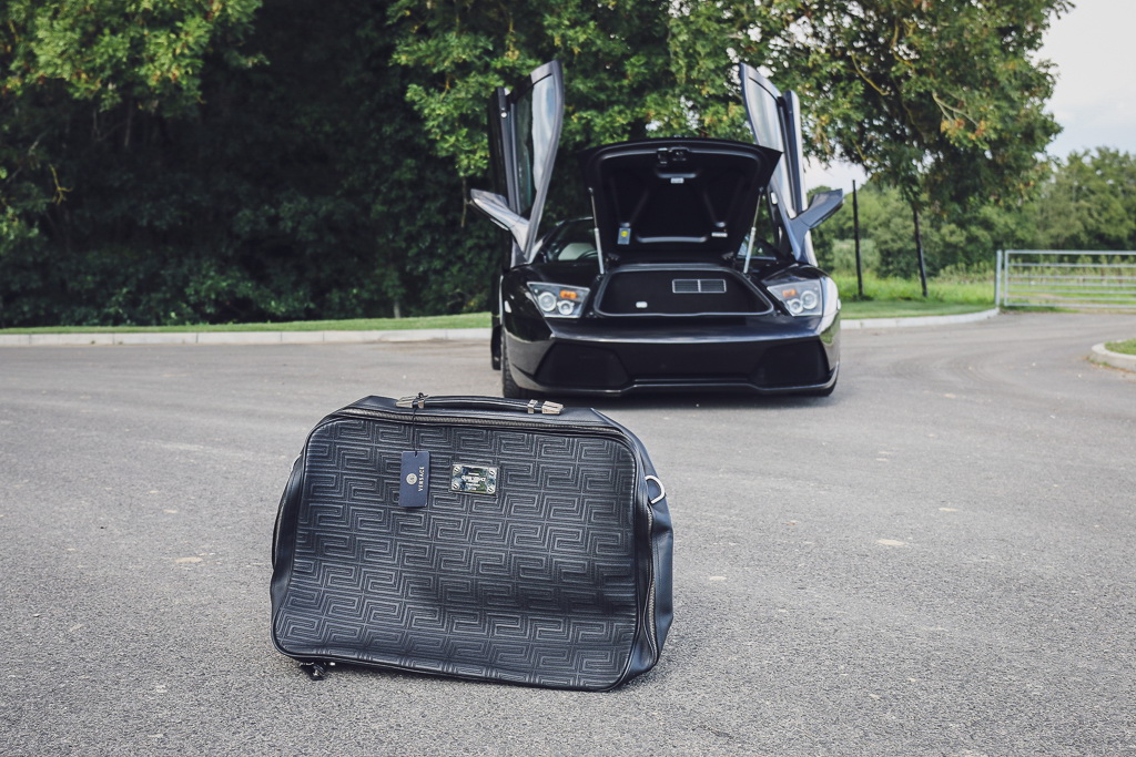 lamborghini-murcielago-versace-19 Show Up At Fashion Shows In A Rare Lamborghini Murcielago Versace