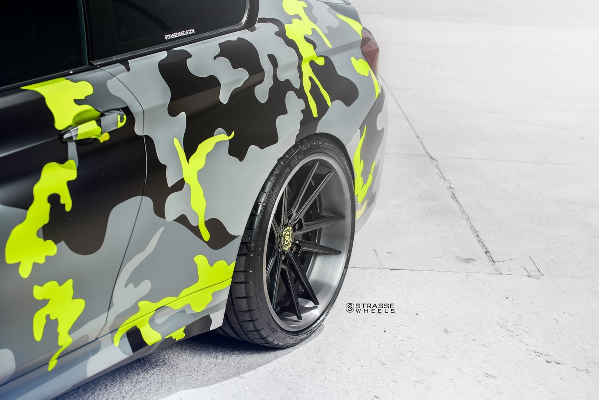 bmw-m4-coupe-tuning-strasse-wheels-9 BMW M4 Coupe Gets A Colorful Camo Wrap And New Wheels