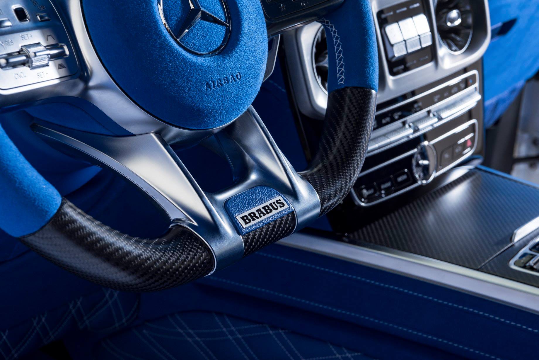 Brabus-Mercedes-AMG-G63-Interior-4 Someone Blew Lots Of Cash To Make His Mercedes-AMG G63 Interior Totally Blue