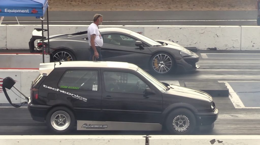  Can A Tuned VW Golf 3 Beat A McLaren 570S In A Drag Race?