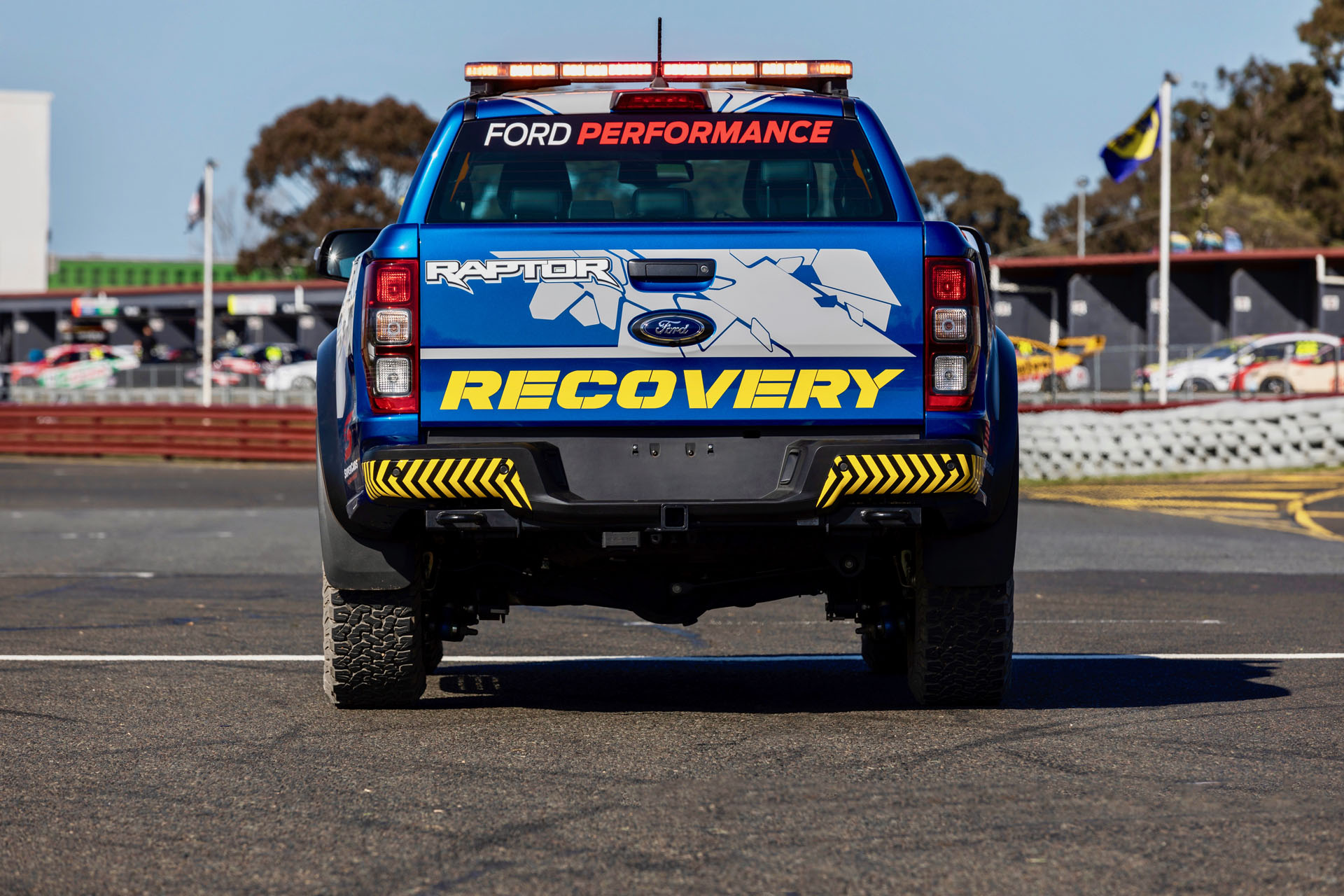 Ford Performance Ranger Raptor Supercars Recovery Vehicle rear Sandown copy Ford Ranger Raptor Is Supercars Championship’s Official Recovery Vehicle