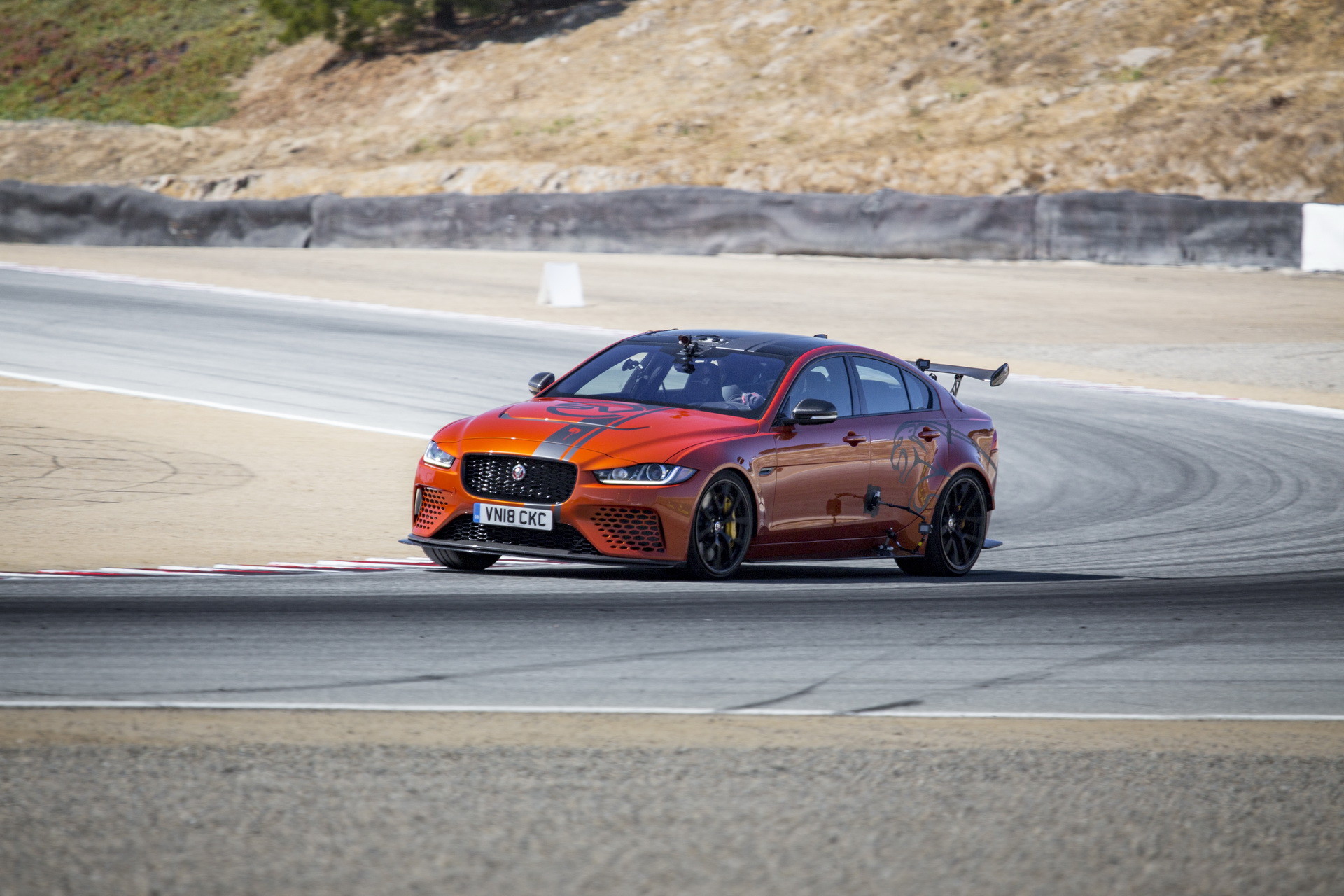 2019-Jaguar-XE-SV-Project8-05 Jaguar XE SV Project 8 Becomes The Fastest Production Sedan Around Laguna Seca