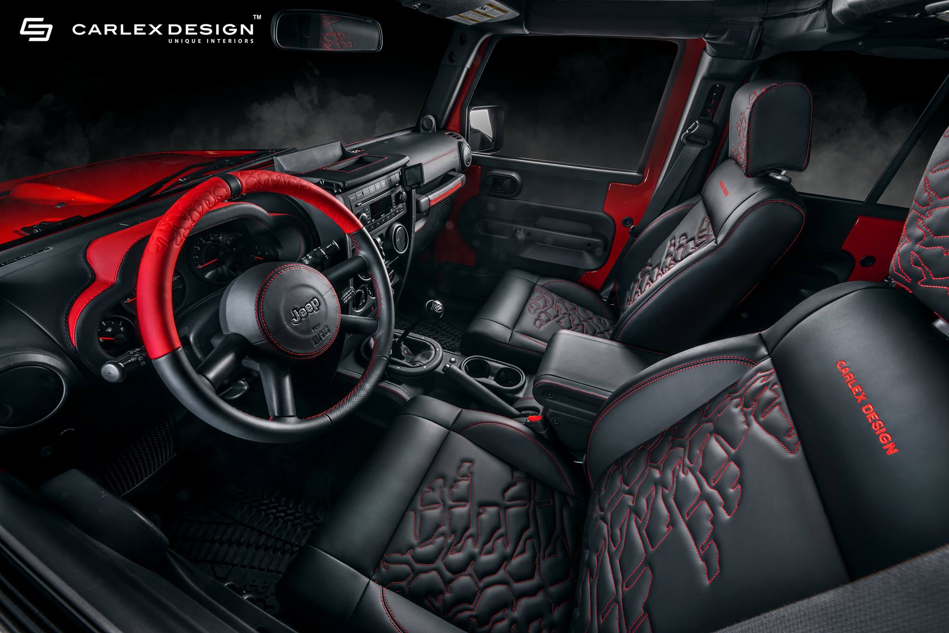 carlex-design-jeep-wrangler-old-6 Old Jeep Wrangler Gets A Plushy Leather Makeover