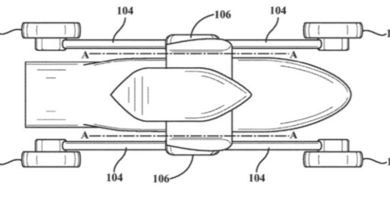 Toyota-Flying-Car-1 Toyota Files Patent For Flying Car With A Weird Wheel Operation