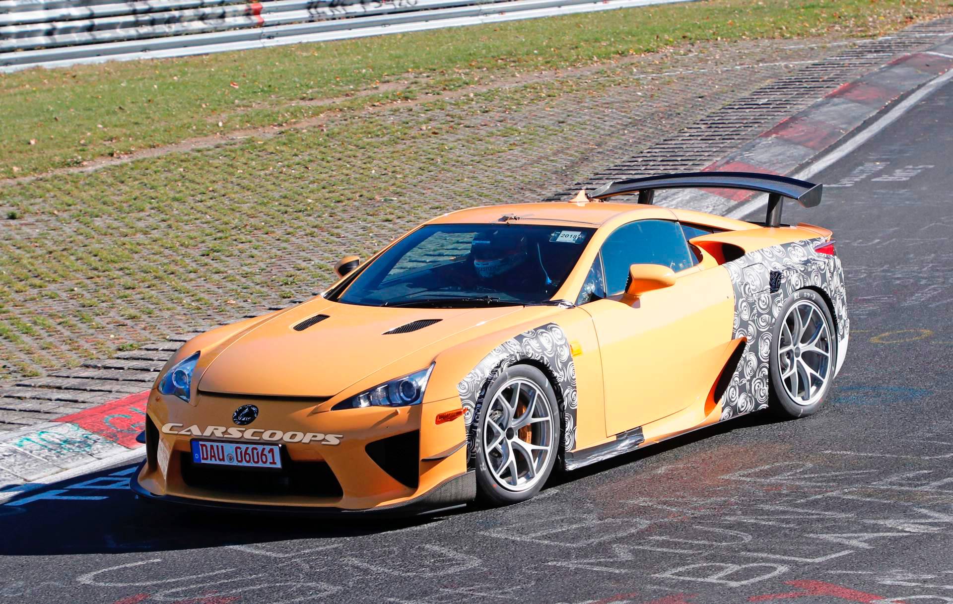 Lexus LF-A mule spy shots 17 What Is Lexus Testing These LFA Widebody Mules For?
