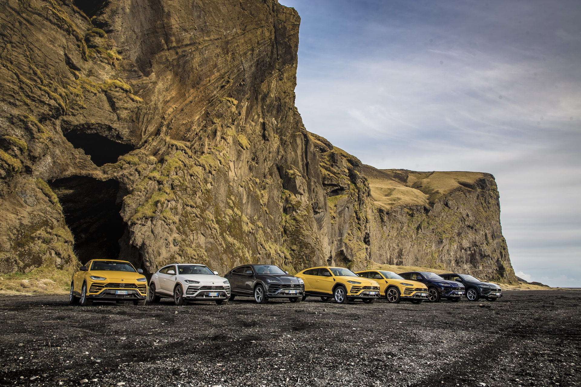 lamborghini sends urus to iceland 14 Lamborghini Sends Small Army Of Urus SUVs To Conquer Iceland
