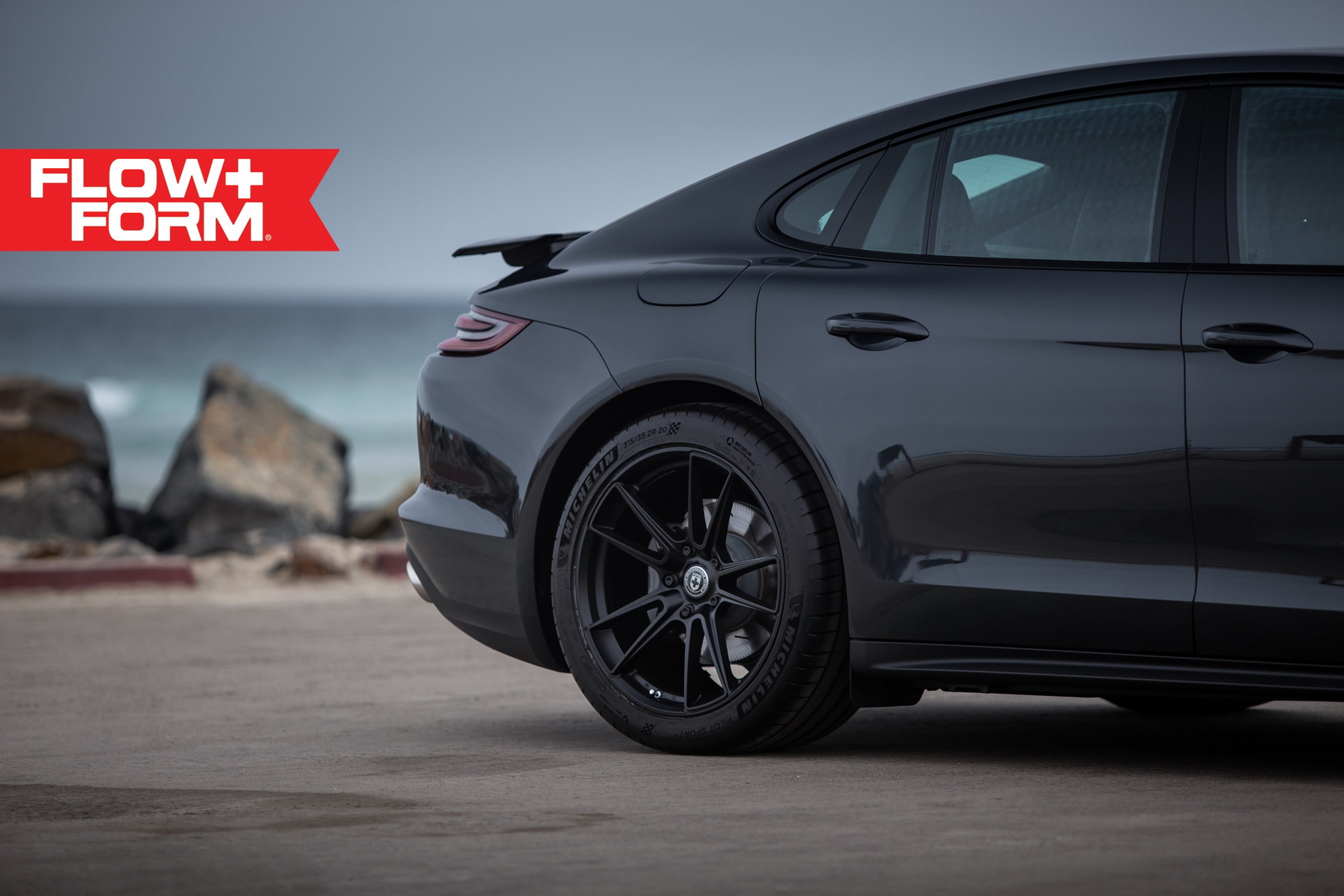 porsche panamera 4s hre wheels tarmac 8 Porsche Panamera 4S Straps On ‘Tarmac’ (i.e. Black) Custom Wheels