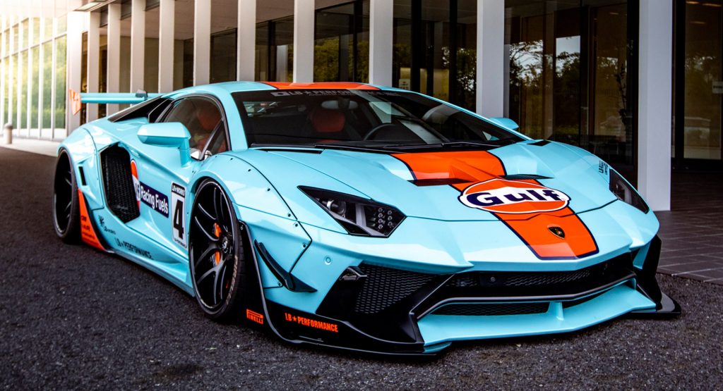  Lamborghini Aventador Looks Surprisingly Right In Gulf Livery