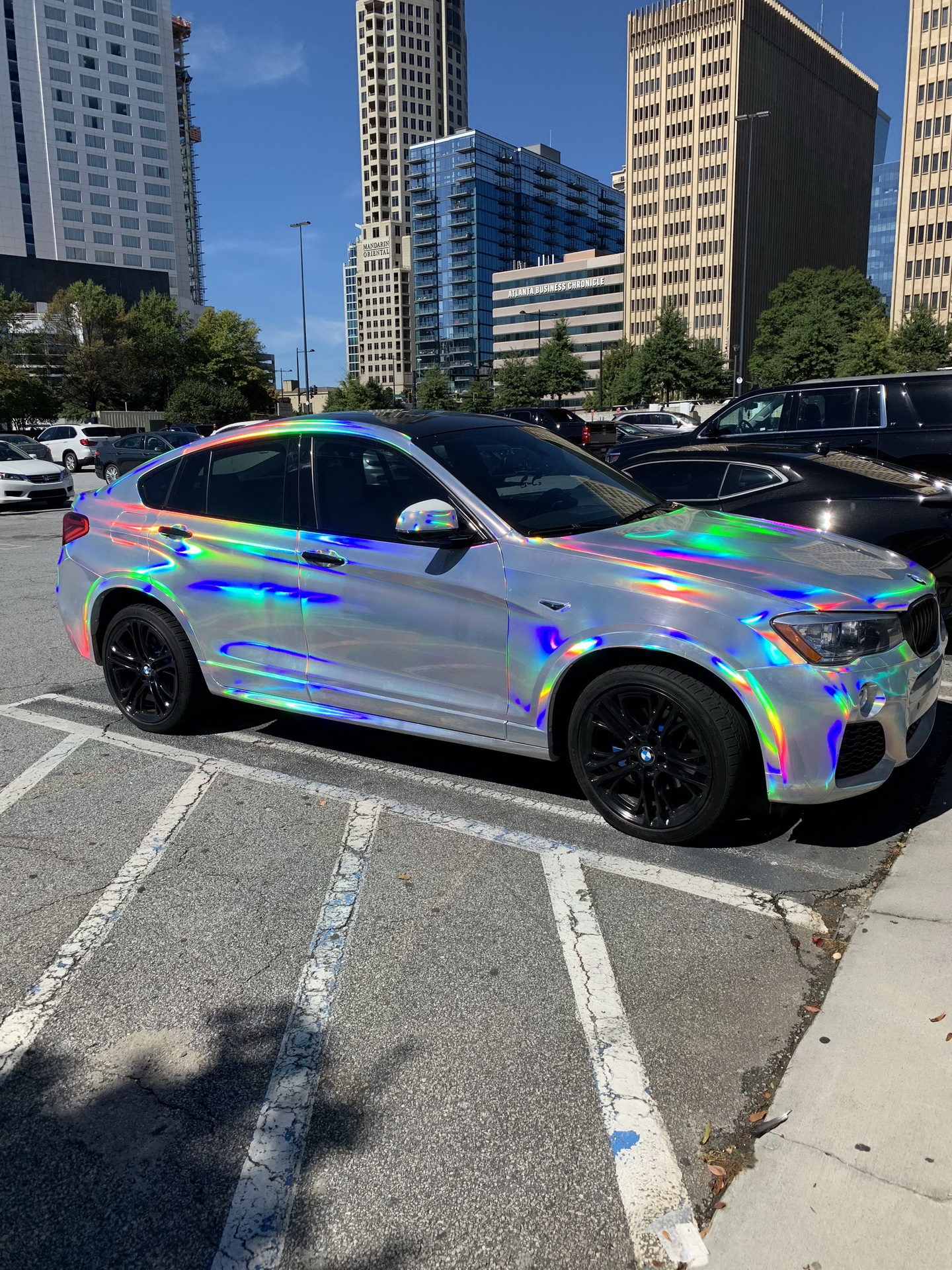 BMW With Chrome Hologram Wrap Is A Head-Turner, Unfortunately | Carscoops