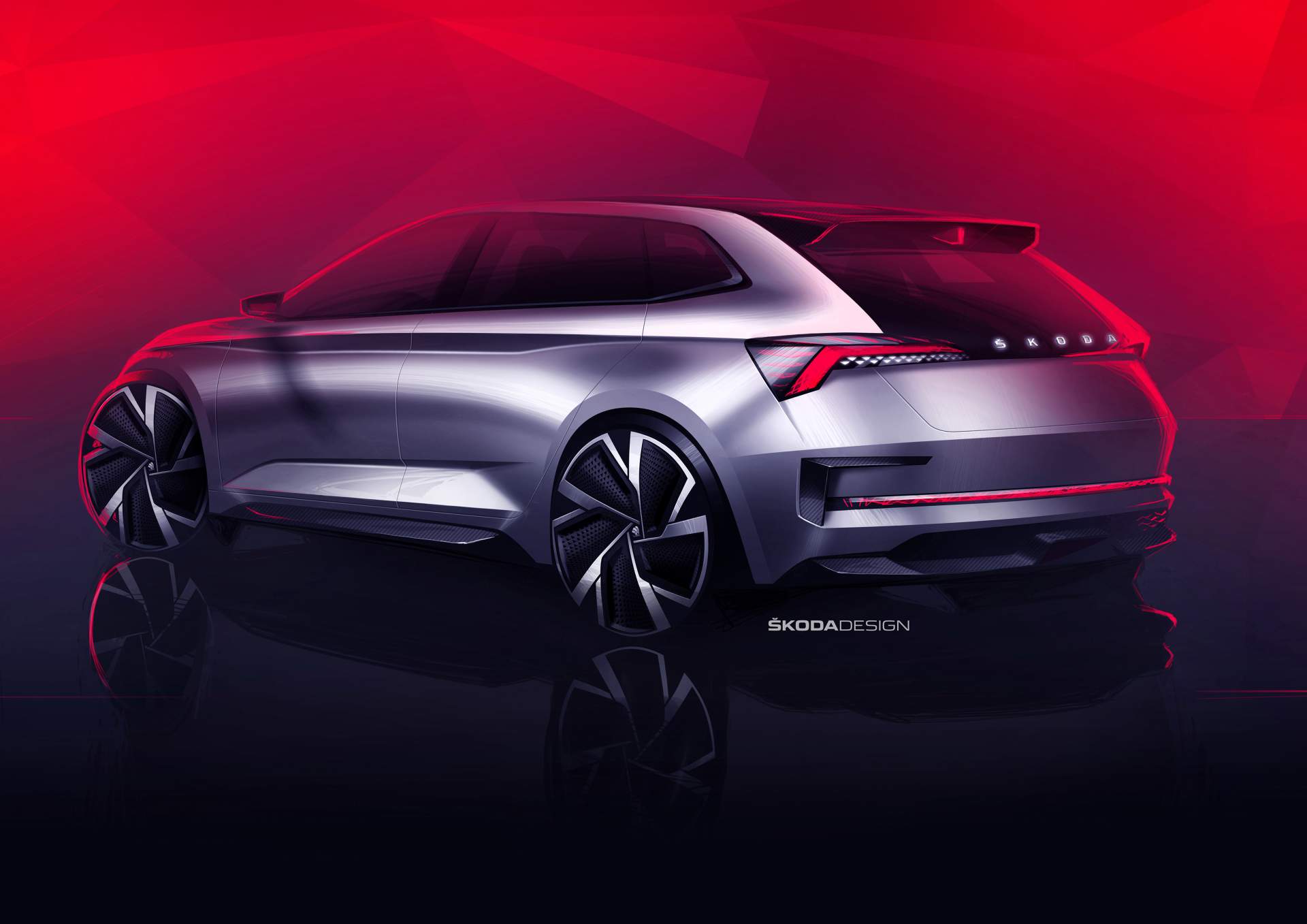 Skoda-Vision-RS-Concept-10 245PS Skoda Vision RS Electrified Hot Hatch Concept Revealed In The Metal