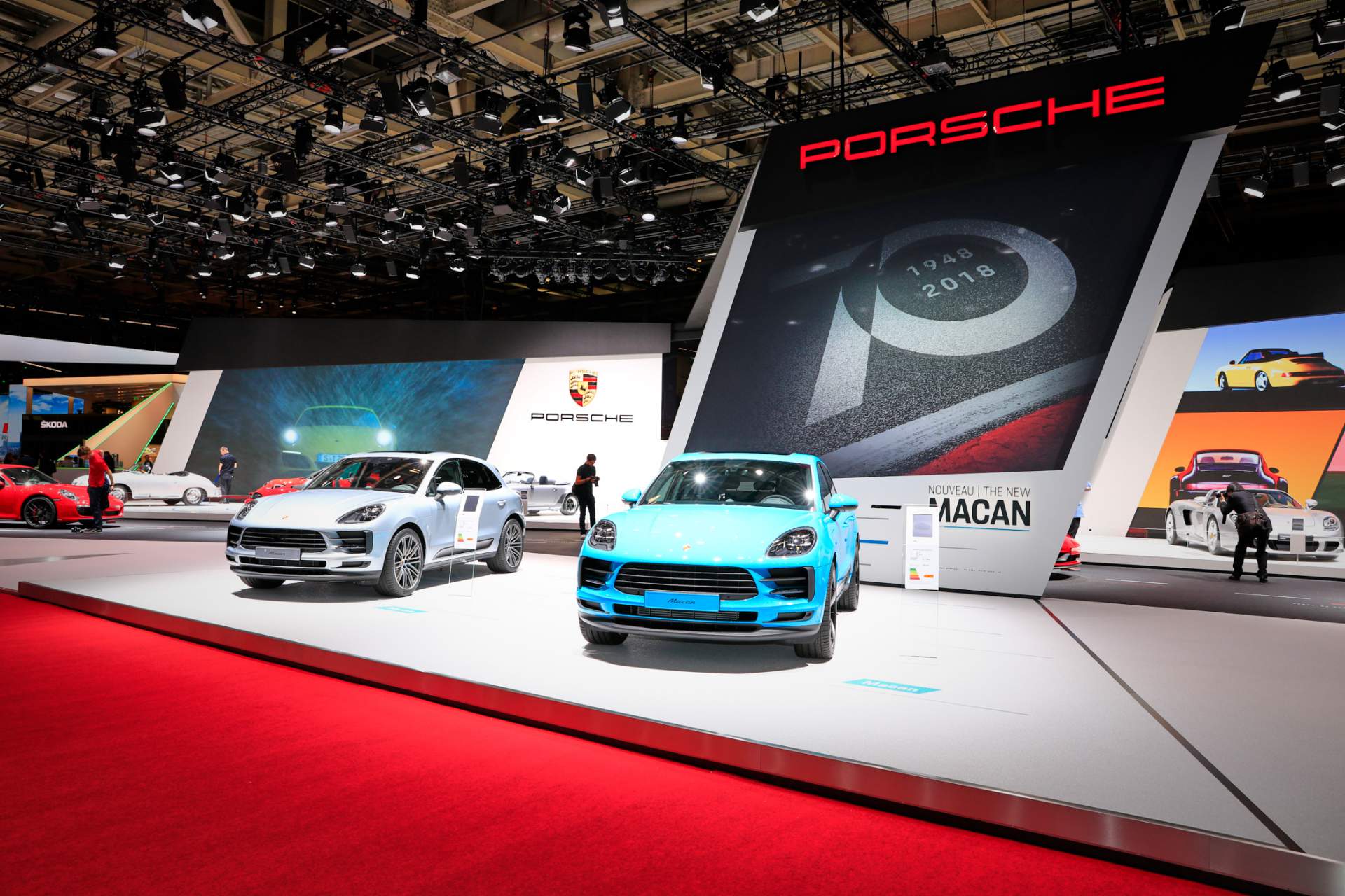 Auto Salon Paris / Mondial Paris Motor Show 2018, France, Paris, 02 2019 Porsche Macan Debuts In Europe With 245 PS 2.0L Turbo-Four