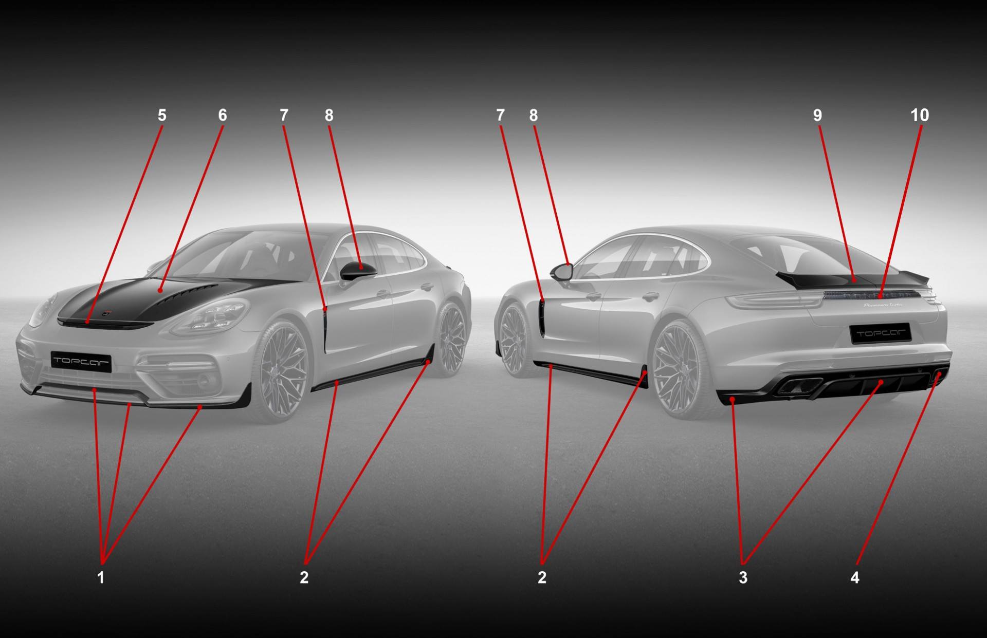 topcar porsche panamera gt kit 10 TopCar’s Porsche Panamera GT Edition Looks Surprisingly Tame