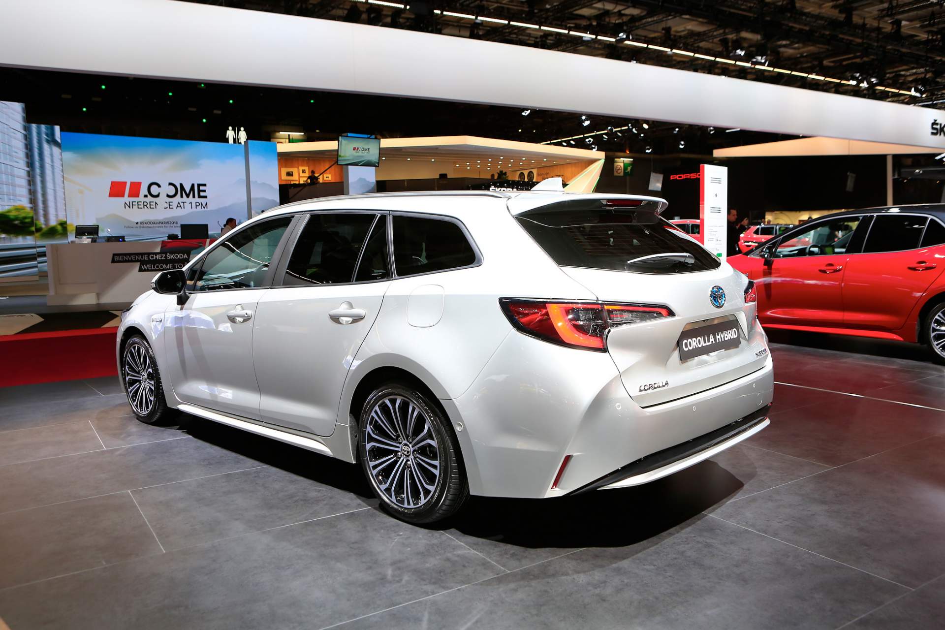 Auto Salon Paris / Mondial Paris Motor Show 2018, France, Paris, 02 2019 Toyota Corolla Reveals Its Two Flavors In Paris