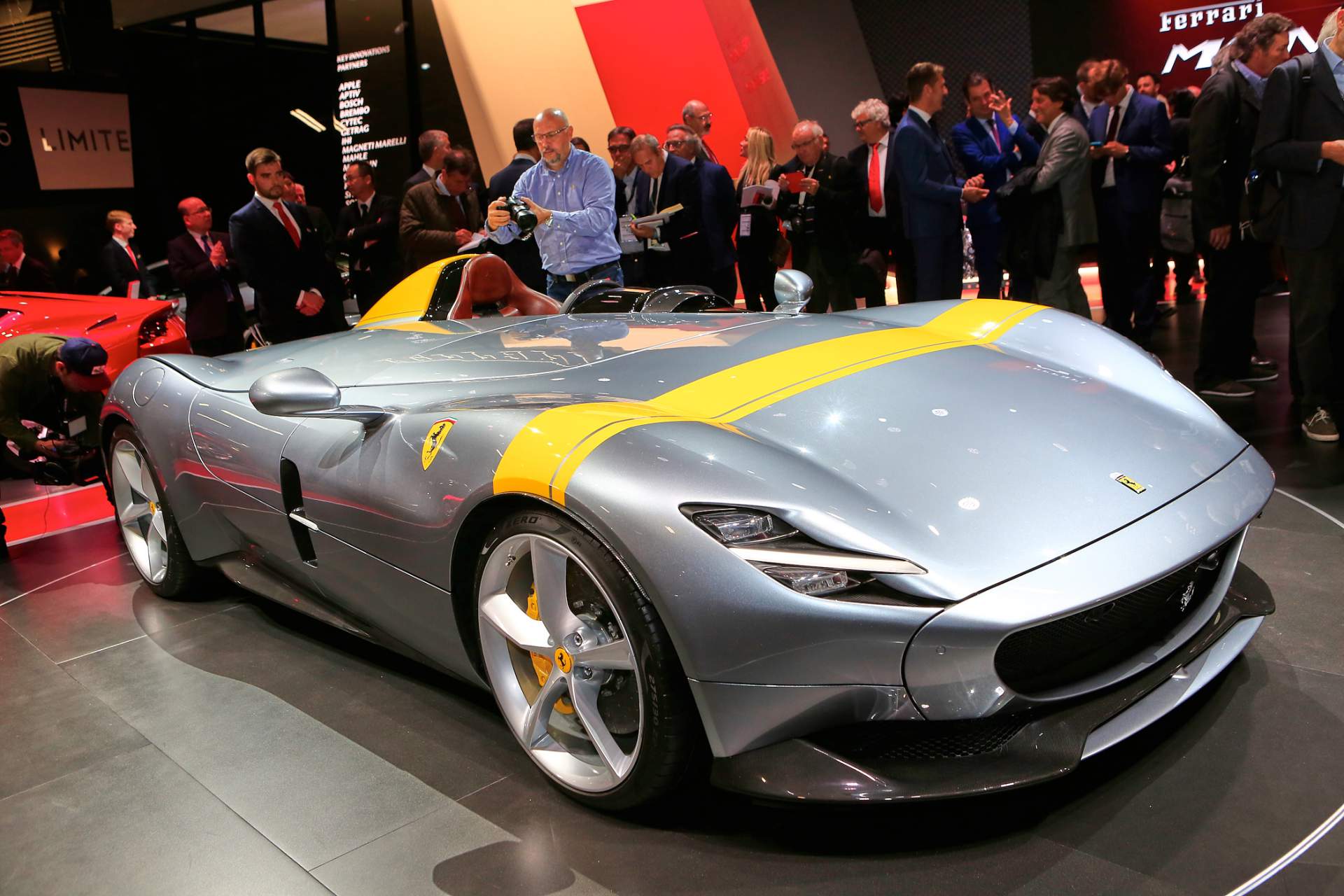 Auto Salon Paris / Mondial Paris Motor Show 2018, France, Paris, 02 Ferrari Monza SP1 And SP2 Look Absolutely Stunning In The Flesh