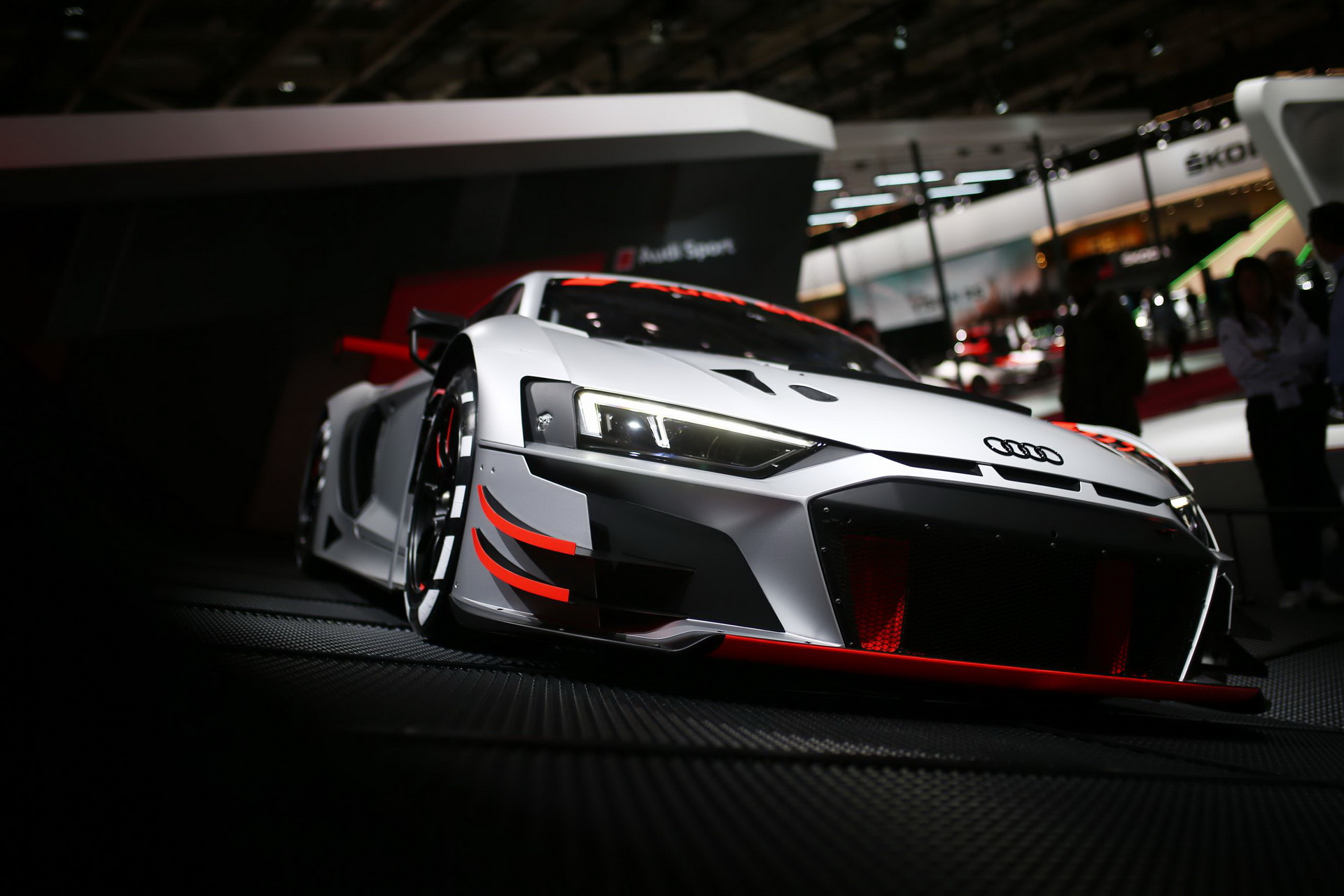 audi r8 lms paris live pics 3 New Audi R8 LMS Racer Gives Us A First Taste Of Upcoming R8 Facelift