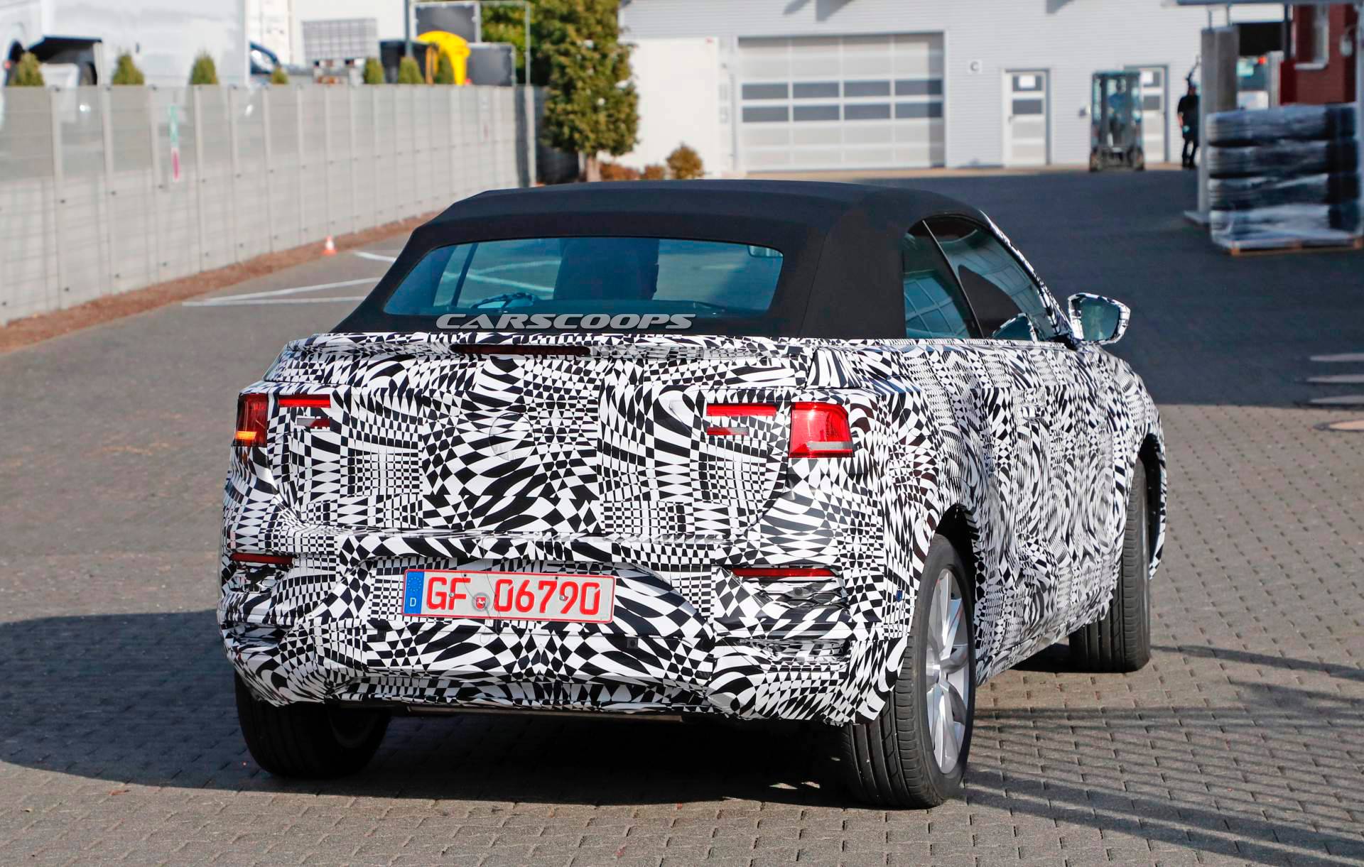 2020 VW T-Roc Cabriolet spy shots 24 2020 VW T-Roc Convertible SUV Reveals Its Soft Top For The First Time