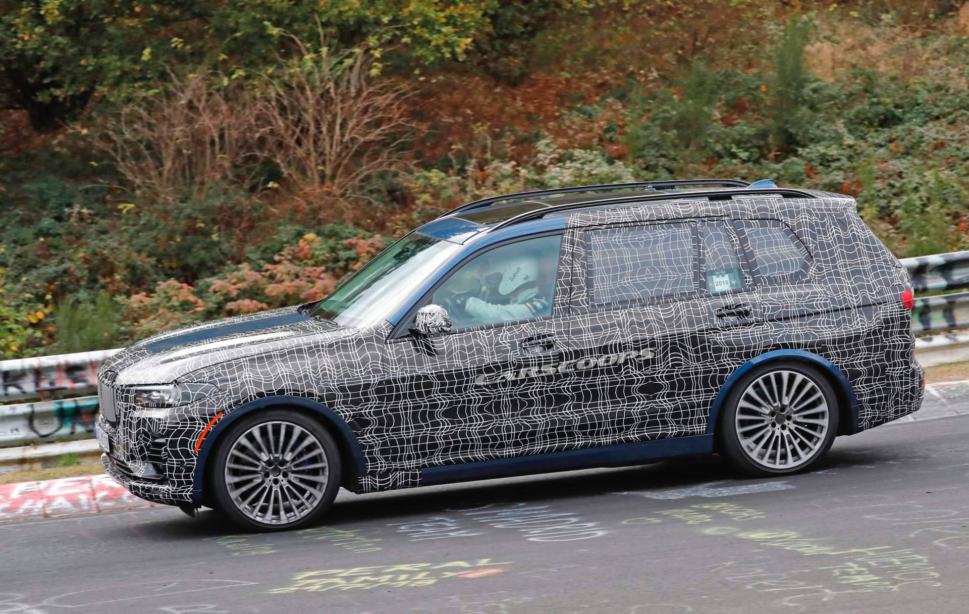 Alpina XD7 spy shots 6 Alpina XD7 Prototype Unleashed On The ‘Ring Is The Diesel-Powered BMW X7M