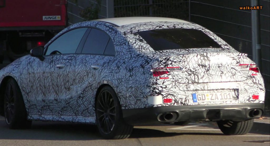Is This The First Ever Mercedes-AMG CLA 35 Mule Caught Testing?