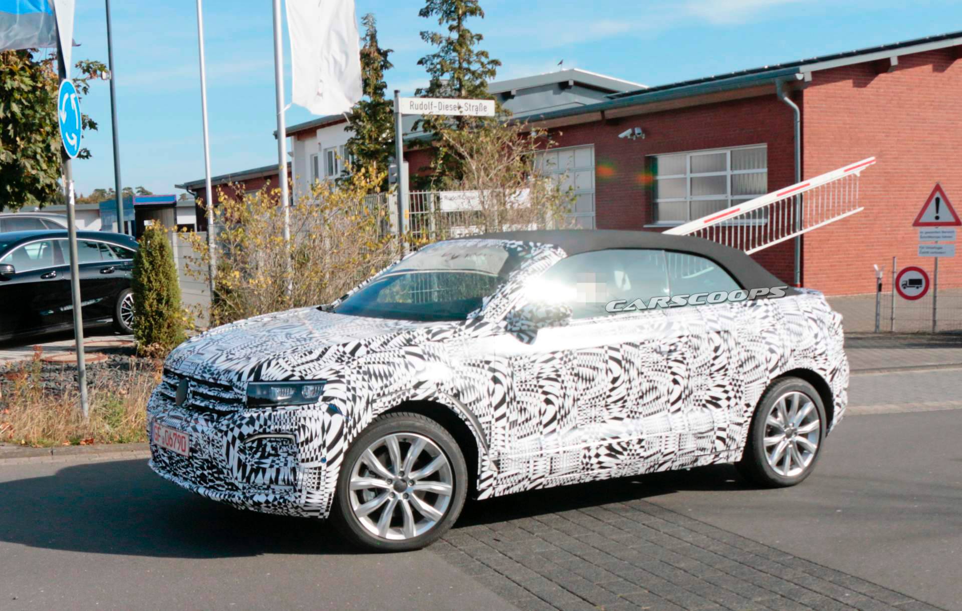 2020 VW T-Roc Cabriolet spy shots 31 2020 VW T-Roc Convertible SUV Reveals Its Soft Top For The First Time