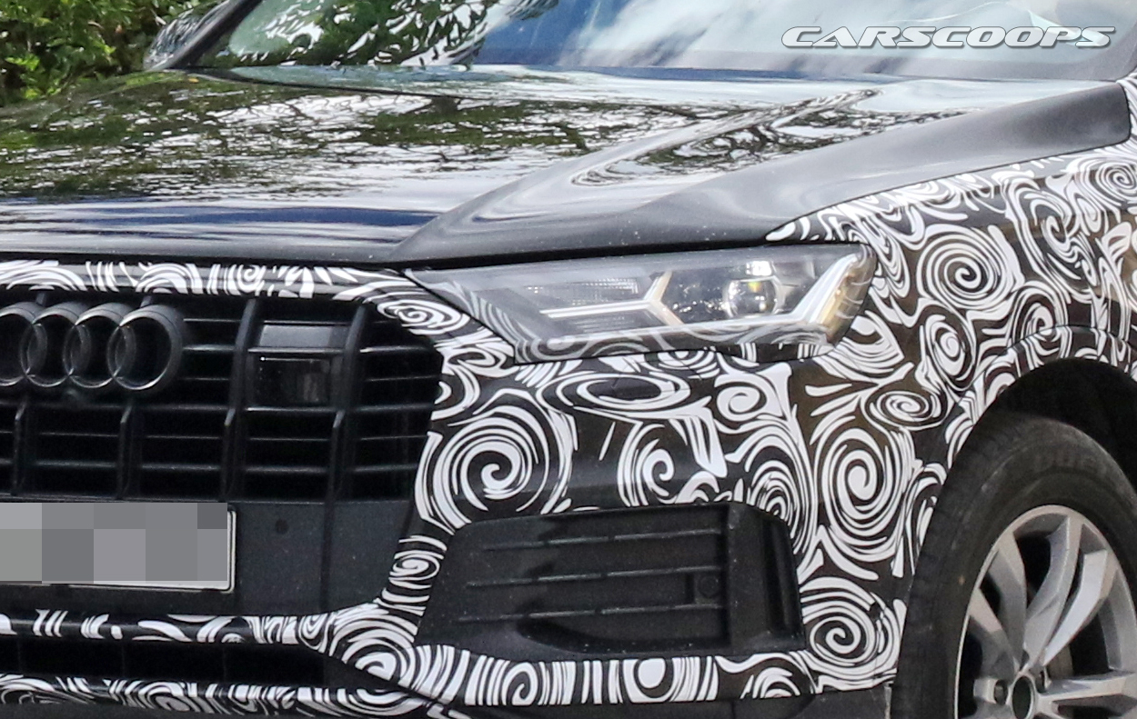 2019 audi q7 facelift spy 4 Audi Prepping Facelift 2020 Q7 With New Grille And Headlights