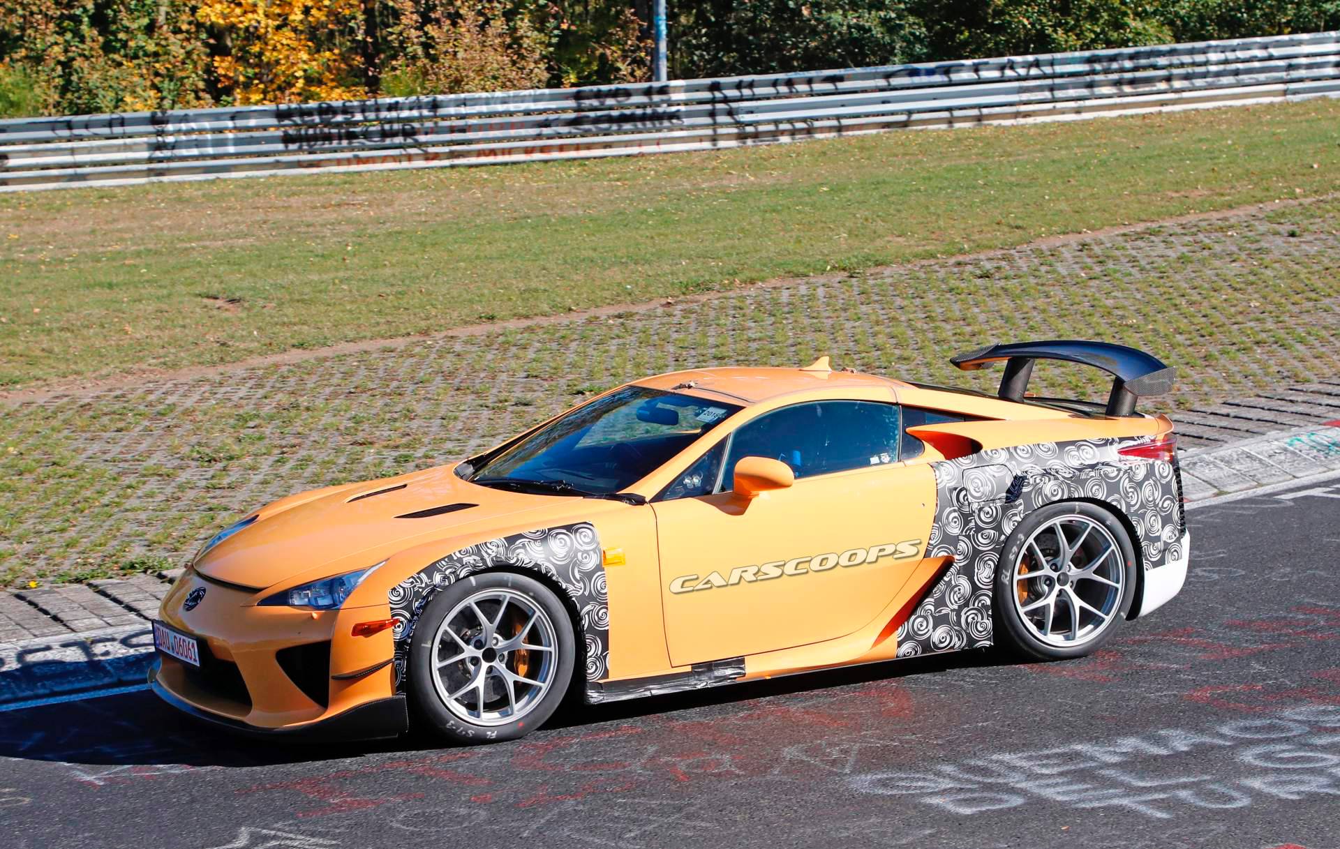 Lexus LF-A mule spy shots 20 What Is Lexus Testing These LFA Widebody Mules For?