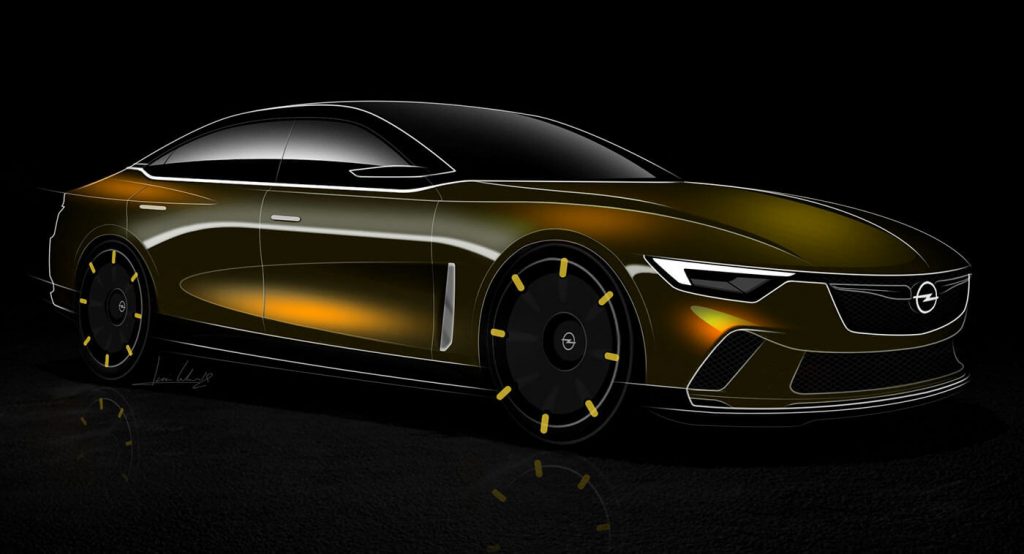  Opel Rekord Imagined As A 21st Century Flagship