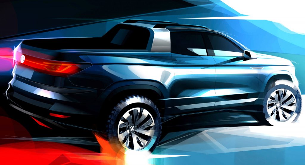  New VW Compact Pickup Concept Teased, Previews 2020 Production Model