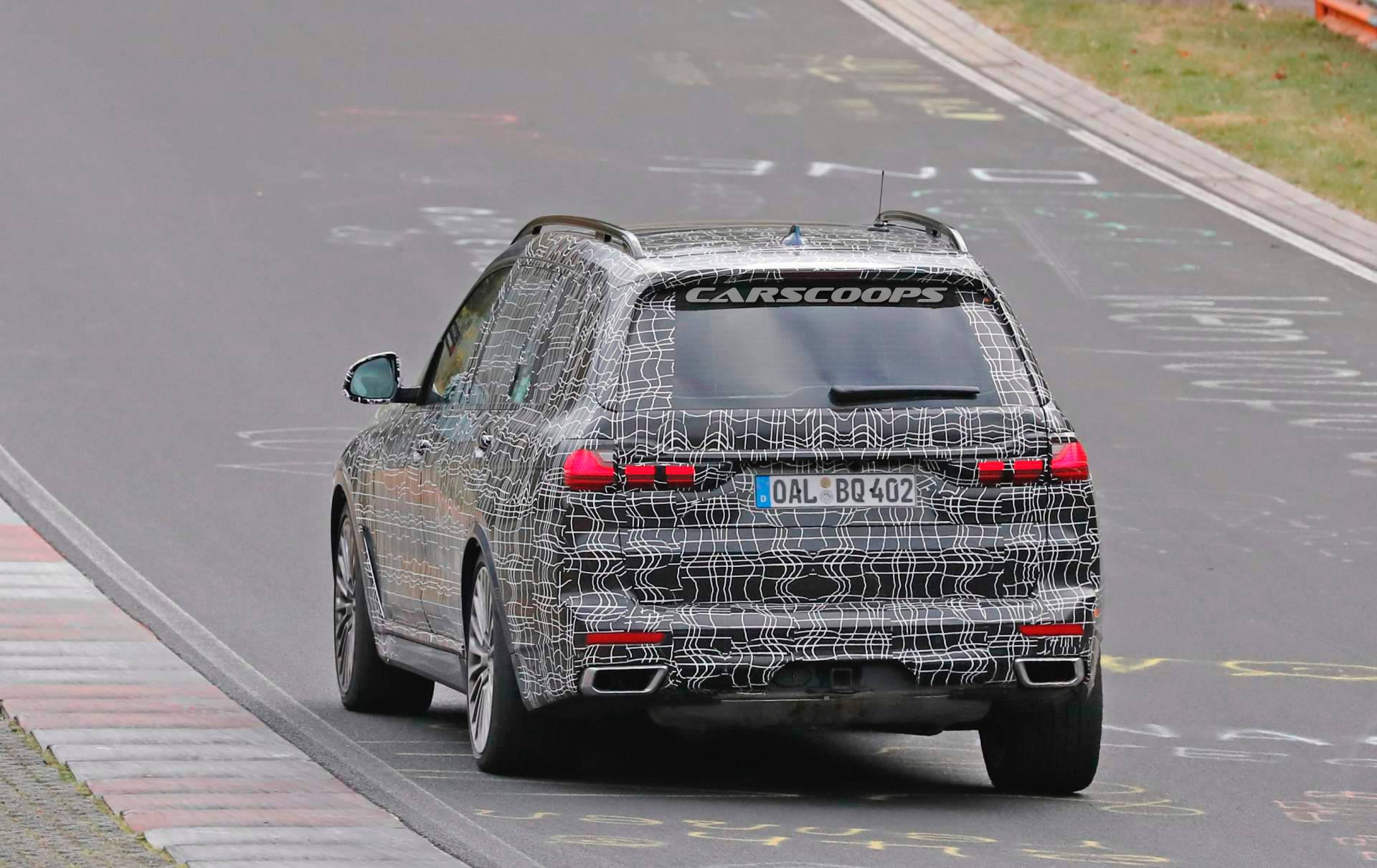 Alpina XD7 spy shots 12 Alpina XD7 Prototype Unleashed On The ‘Ring Is The Diesel-Powered BMW X7M